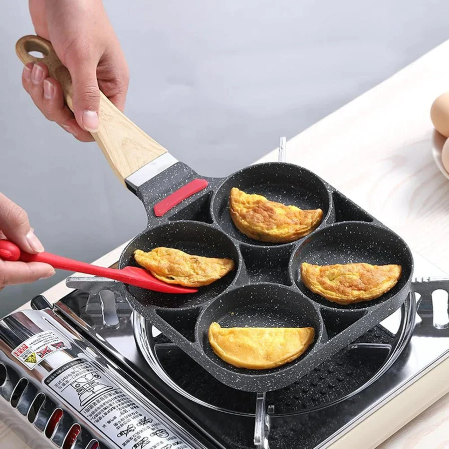 Sartén Antiadherente 4 Puestos: ¡Cocina sin Límites con Estilo y Facilidad! 🍳